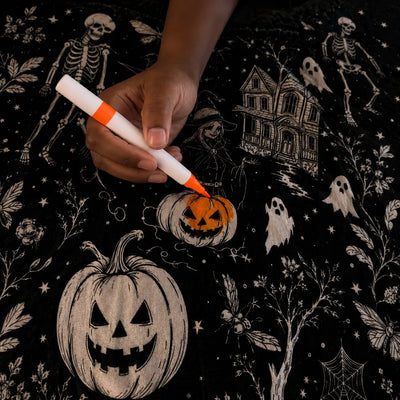 Trick Or Trace - Halloween Coloring Blanket