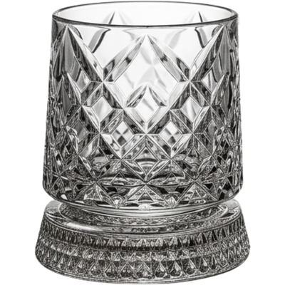 Rotating Crystal Glasses