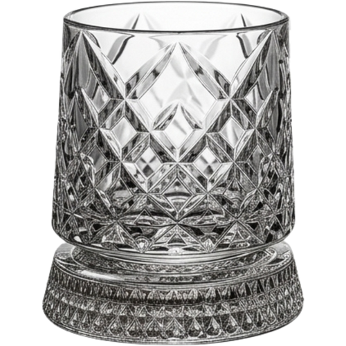 Rotating Crystal Glasses