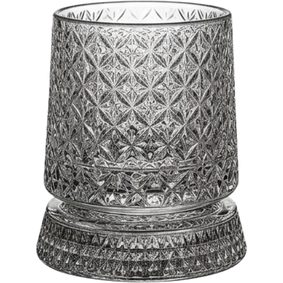 Rotating Crystal Glasses