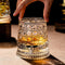 Rotating Crystal Glasses