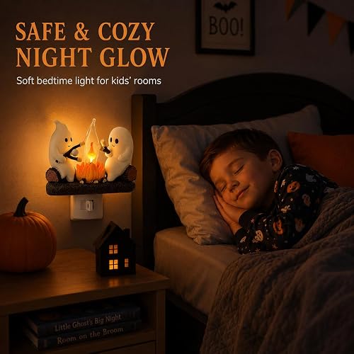 Halloween Ghost Flame Night Light