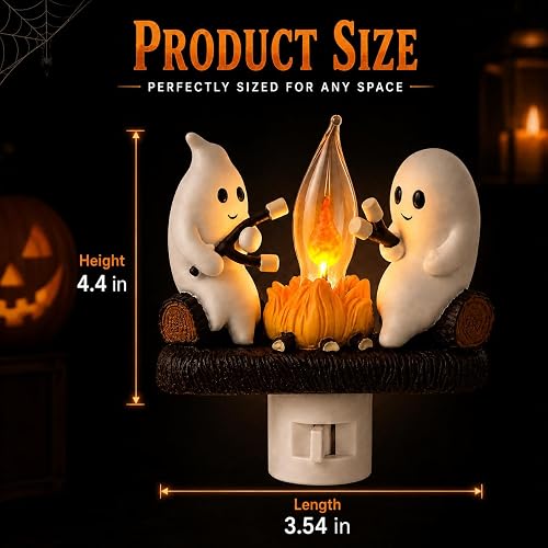 Halloween Ghost Flame Night Light
