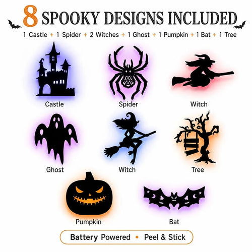 Halloween Wall LED Silhouette