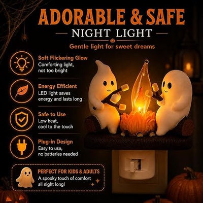 Halloween Ghost Flame Night Light
