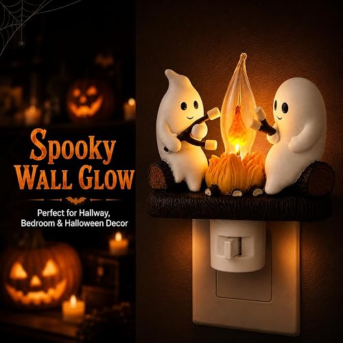 Halloween Ghost Flame Night Light