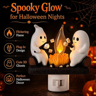 Halloween Ghost Flame Night Light