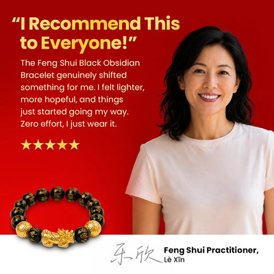 Feng Shui Black Obsidian Bracelet