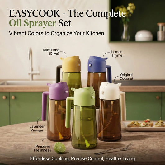 OilPro™ - 2-in-1 Glass Oil Dispenser