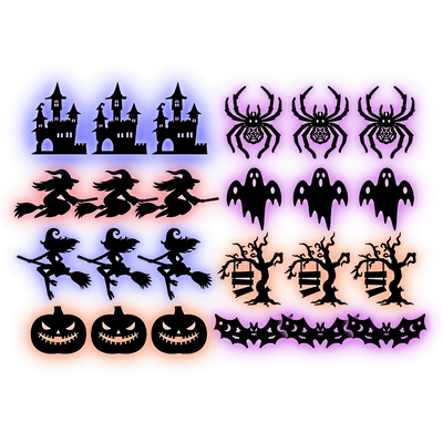 Halloween Wall LED Silhouette