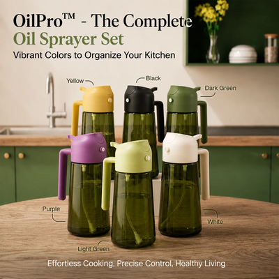 OilPro™ - 2-in-1 Glass Oil Dispenser