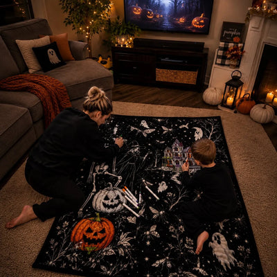 Trick Or Trace - Halloween Coloring Blanket