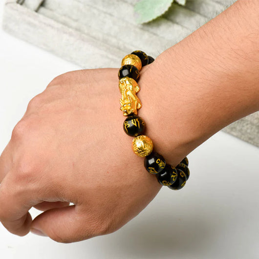 Feng Shui Black Obsidian Bracelet