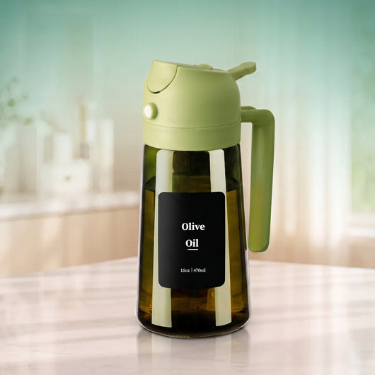 OilPro™ - 2-in-1 Glass Oil Dispenser